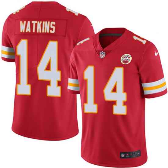 Nike Chiefs #14 Sammy Watkins Red Team Color Mens Stitched NFL Vapor Untouchable Limited Jersey